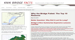 Desktop Screenshot of knikbridgefacts.org